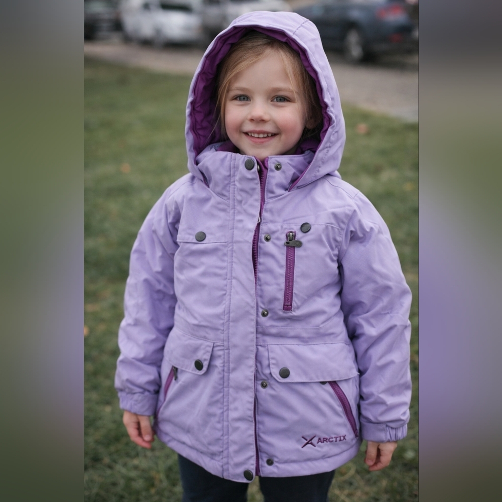 Arctix Girls Lavender Hooded Winter Jacket – Size 2T – New with Tag